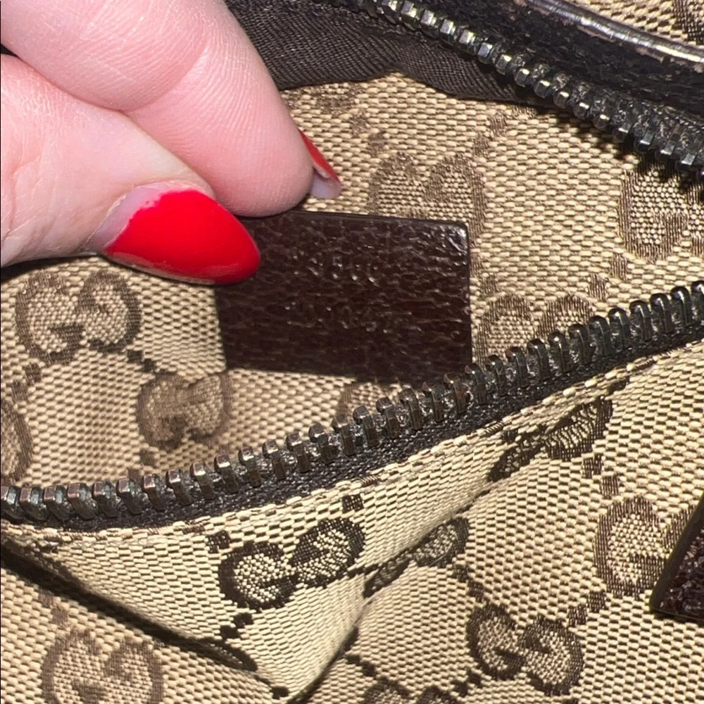 Gucci Beige Brown GG Canvas Belt Bag - Picture 6 of 11
